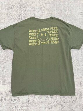 Keep It Drug-Free graphic funny tee shirt